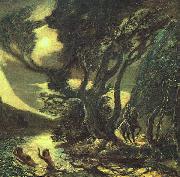 Albert Pinkham Ryder Siegfried and the Rhine Maidens china oil painting reproduction